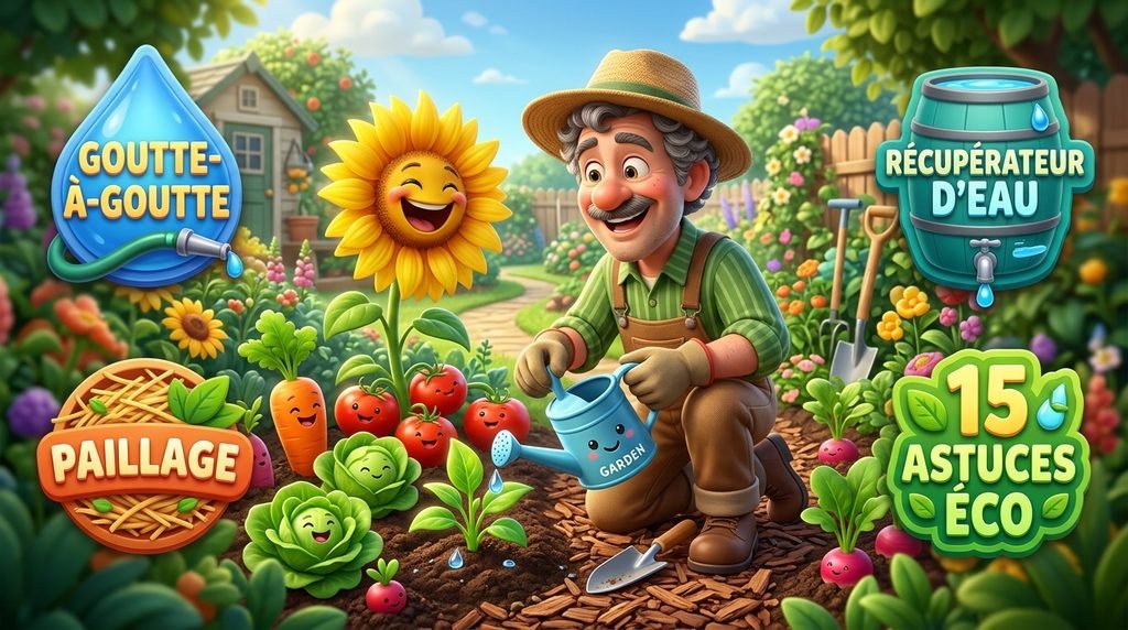 Économiser l’eau au jardin : 15 astuces simples