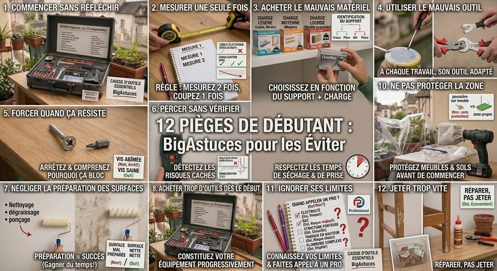 Erreurs de bricolage : 12 pièges à éviter absolument