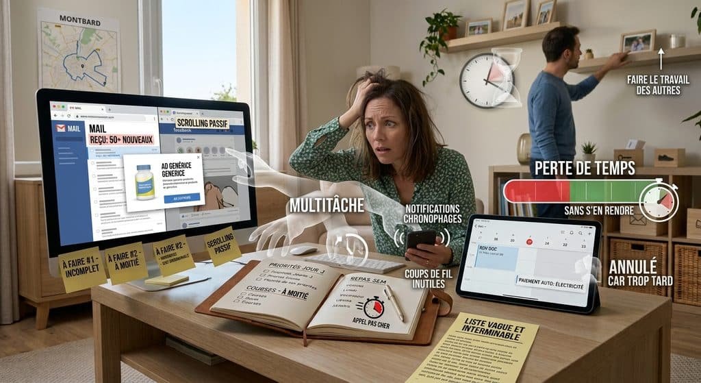 Les erreurs du quotidien qui font perdre du temps sans qu’on s’en rende compte
